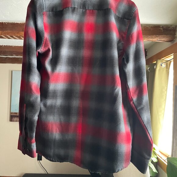 Dixxon Flannel - Gray & Red - Small - Picture 3 of 3